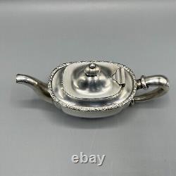 Antique Silver Plated Bachelor Teapot Tea Set Sugar Bowl Creamer Jug Rogers Bros