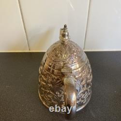 Antique Silver Plated Coffee /Tea Set Ornate Repousse Made In England