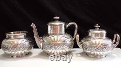 Antique Silver Plated Tea Service Set Simpson Hall Miller & Co, Quadruple