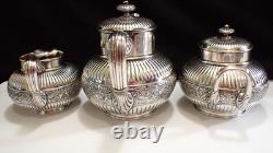 Antique Silver Plated Tea Service Set Simpson Hall Miller & Co, Quadruple