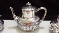 Antique Silver Plated Tea Service Set Simpson Hall Miller & Co, Quadruple