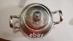 Antique Silver Plated Tea Service Set Simpson Hall Miller & Co, Quadruple