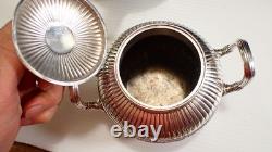 Antique Silver Plated Tea Service Set Simpson Hall Miller & Co, Quadruple