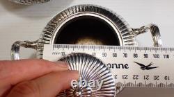 Antique Silver Plated Tea Service Set Simpson Hall Miller & Co, Quadruple