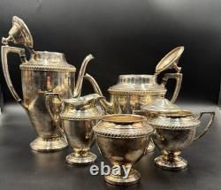 Antique Silver Plated Tea Set EPC