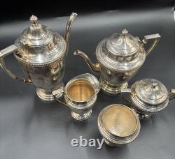 Antique Silver Plated Tea Set EPC