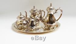 Antique Silver Plated Tea Set Württembergische Metallwarenfabrik (wmf) Germany