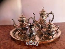 Antique Silver Plated Tea Set Württembergische Metallwarenfabrik (wmf) Germany