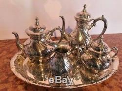 Antique Silver Plated Tea Set Württembergische Metallwarenfabrik (wmf) Germany