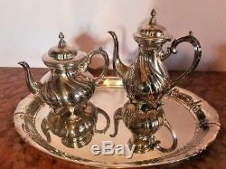 Antique Silver Plated Tea Set Württembergische Metallwarenfabrik (wmf) Germany