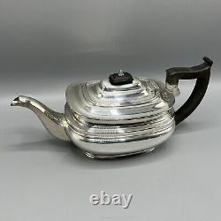Antique Silver Plated Teapot Sugar Bowl Cream Jug Tea Set Roberts & Belk English