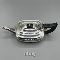 Antique Silver Plated Teapot Sugar Bowl Cream Jug Tea Set Roberts & Belk English