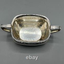 Antique Silver Plated Teapot Sugar Bowl Cream Jug Tea Set Roberts & Belk English