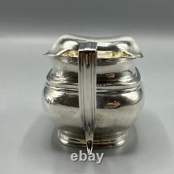 Antique Silver Plated Teapot Sugar Bowl Cream Jug Tea Set Roberts & Belk English