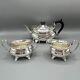 Antique Silver Plated Teapot Tea Service Footed English Quality William Suckling