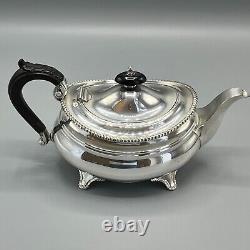 Antique Silver Plated Teapot Tea Service Footed English Quality William Suckling