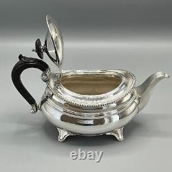 Antique Silver Plated Teapot Tea Service Footed English Quality William Suckling