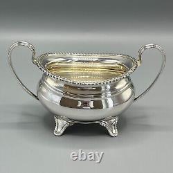 Antique Silver Plated Teapot Tea Service Footed English Quality William Suckling