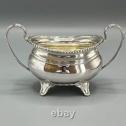 Antique Silver Plated Teapot Tea Service Footed English Quality William Suckling