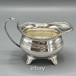 Antique Silver Plated Teapot Tea Service Footed English Quality William Suckling