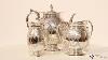 Antique Silver Plated Three Piece Tea Set Atkin Brothers