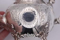 Antique Silver Plated Victorian Batchelor Tea Pot Shaw & Fisher Sheffield c. 1850