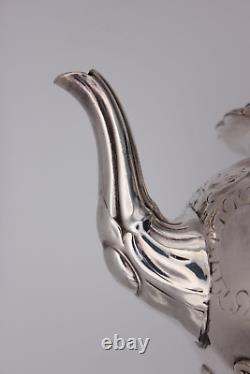 Antique Silver Plated Victorian Batchelor Tea Pot Shaw & Fisher Sheffield c. 1850