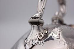 Antique Silver Plated Victorian Batchelor Tea Pot Shaw & Fisher Sheffield c. 1850
