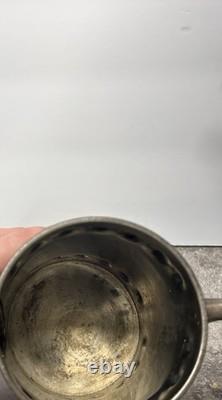 Antique Silver Teapot Cream & Sugar Aurora B. C. Barbour Quadruple Plate 1869