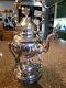 Antique Silver On Copper Tilt Tea Pot Spirit Kettle Stand Burner Bsco