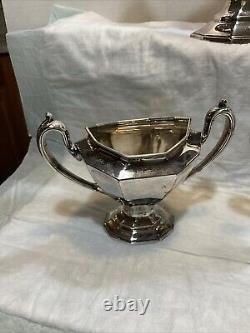 Antique Silver plated Tea & Coffee 5 Pc Set Reed & Barton #3690 1890-1919
