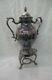 Antique Silverplate Footed Samovar Coffee Tea Urn 21 Inches In Height (ad)