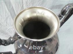Antique Silverplate Footed Samovar Coffee Tea Urn 21 Inches In Height (AD)