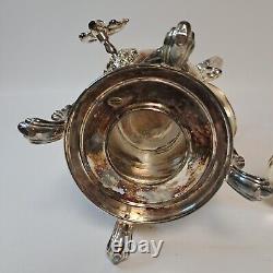 Antique Silverplated Coffee / Tea Samovar Urn Carafe vtg 19 Tall Indonesia