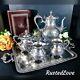 Antique Standard Silver Co Tea Coffee Set / Tray Victorian 5 Pcs. Circa 1900