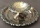 Antique Sterling Silver Repousse Tea Strainer Plate Rare