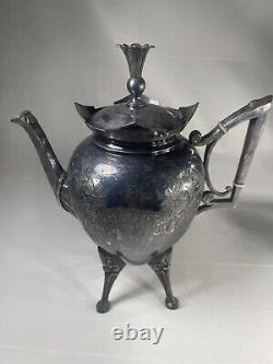 Antique Tea Lot 1pc Meriden B. Co. 1884 3pc Middletown Plate 1885 (READ)