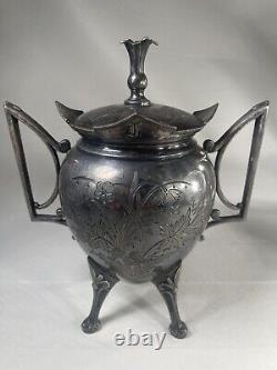Antique Tea Lot 1pc Meriden B. Co. 1884 3pc Middletown Plate 1885 (READ)