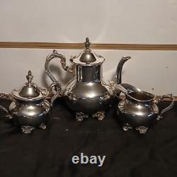 Antique Tea Set, Old English Silver Plate, Poole Silver Company