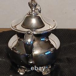 Antique Tea Set, Old English Silver Plate, Poole Silver Company