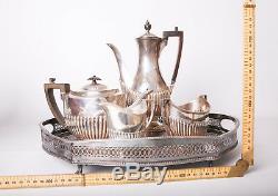 Antique Tea Set Silver Plated William Hutton Sons Goldsmith Silversmiths CO