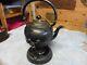 Antique Tea Pot And Warmer Wilcox Quadruple Silver Plate Pewter 1800's