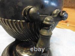 Antique Tea pot and warmer WILCOX Quadruple Silver plate pewter 1800's