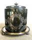 Antique Thomas Wilkinson Silver Plate Biscuit Tea Barrel Tin Box 8h England