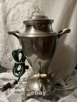Antique Universal Silver Plate Coffee Tea Percolator E9629 Landers Frary Clark