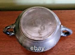Antique Van Bergh Quadruple Silverplate Tea Set 4 Pc Pat. 1898 Rococo Style