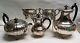 Antique Victoria Silver Teaset (1) Teapot (2)coffee Pots, Sugar & Creamer