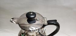 Antique Victoria Silver TEASET (1) Teapot (2)Coffee Pots, Sugar & Creamer