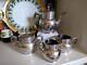 Antique Victorian 4pc Tea Set Quad Silver Plate Hartford Very Elegant 1881-1893