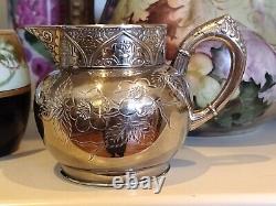 Antique Victorian 4pc Tea Set Quad Silver Plate Hartford Very Elegant 1881-1893